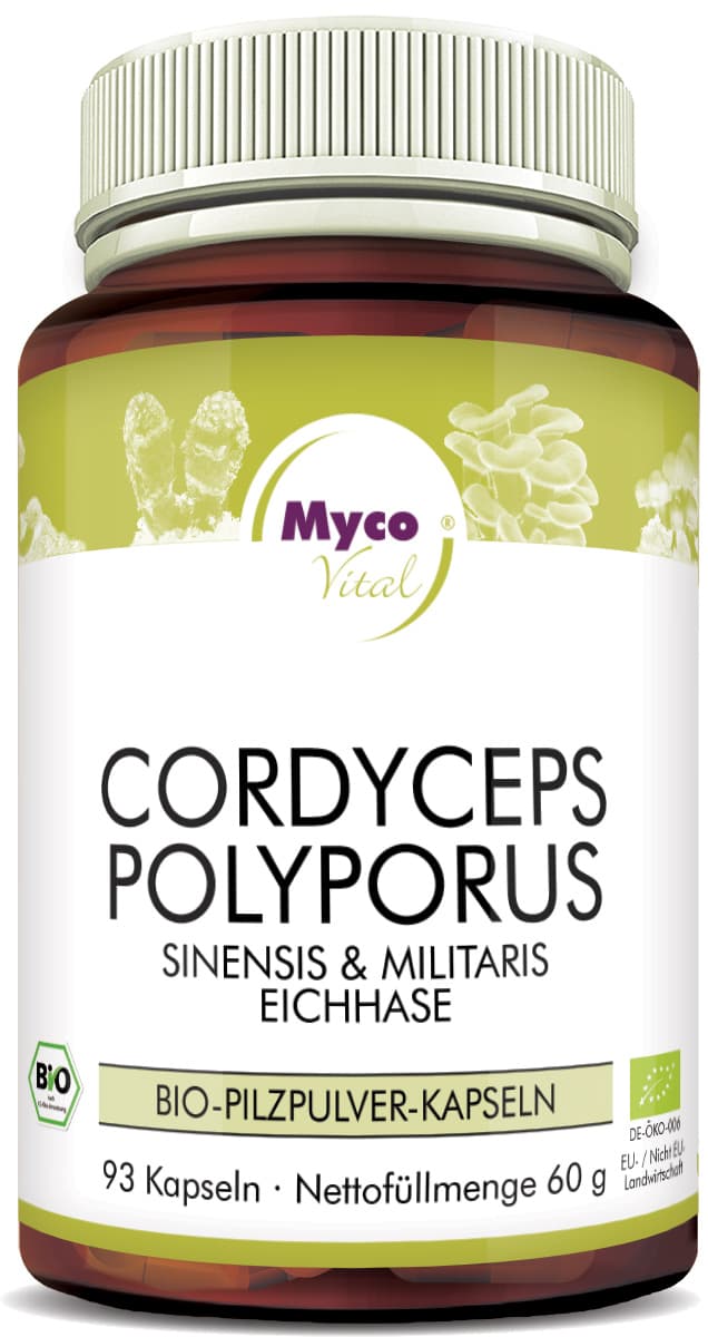 CORDYCEPS-POLYPORUS Bio-Pilzpulver-Kapseln (Mischung 346)