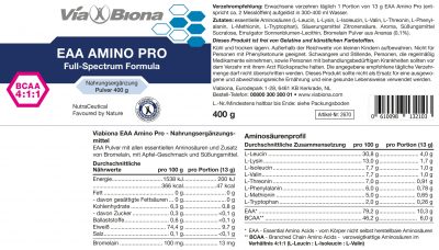 EAA + BCAA AMINO PRO Full-Spectrum Formula – Bild 2